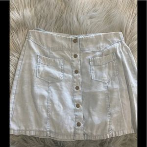 She & Sky Denim Mini Skirt